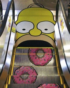 Guerrilla Marketing The Simpsons Ad